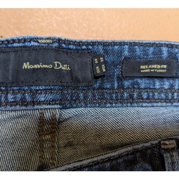 Massimo Dutti Relaxed Fit Mens Jeans Dark Wash Size 38 - Picture 4 of 9
